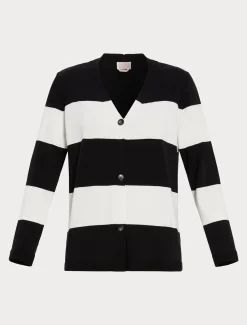 Cardigan aus Viskose mit Stretchanteil