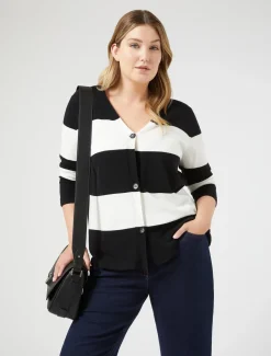 Cardigan aus Viskose mit Stretchanteil