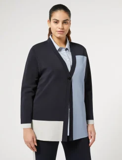 Cardigan aus Viskose mit Stretchanteil