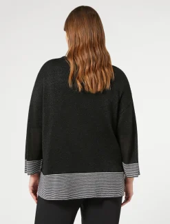 Cardigan aus Viskose und Lurex