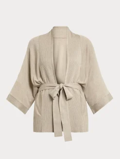 Cardigan aus Viskosegewebe