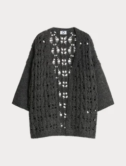 Cardigan aus Wolle und Lurex