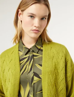 Cardigan aus Wolle und Lurex