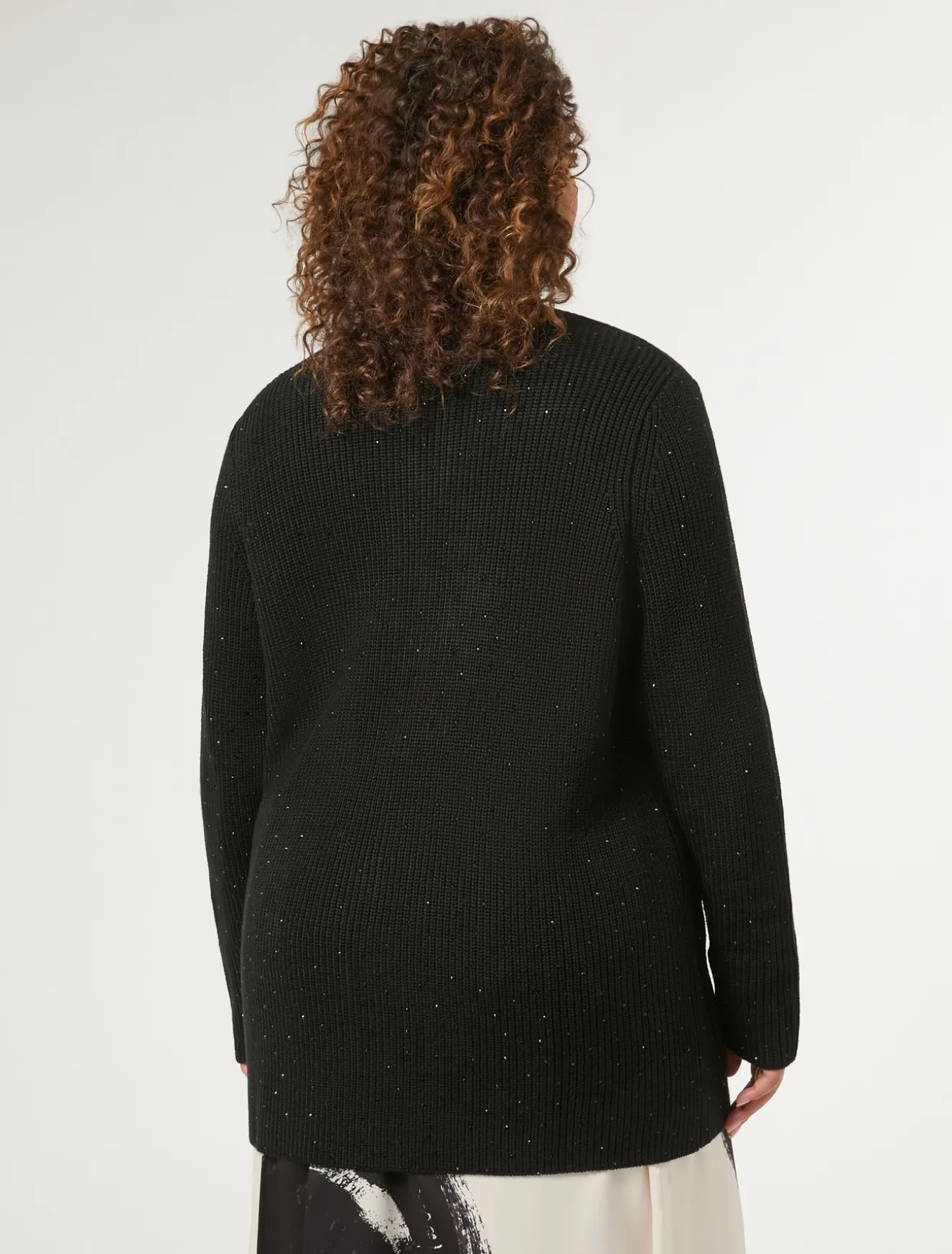 Cardigan aus Wollmischung mit Strass