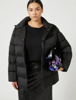 Daunenjacke aus Satin