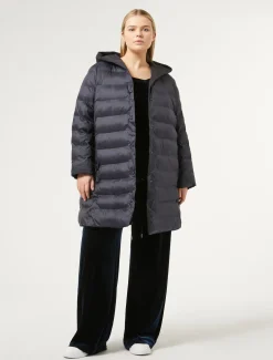 Daunenjacke aus Taft und wasserabweisendem Nyloncanvas