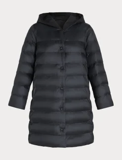 Daunenjacke aus Taft und wasserabweisendem Nyloncanvas