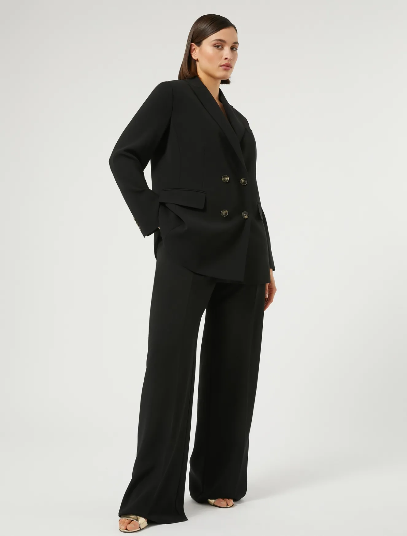 Doppelreihiger Blazer aus Cady