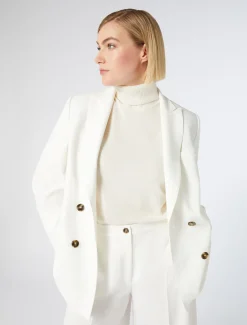 Doppelreihiger Blazer aus Cady