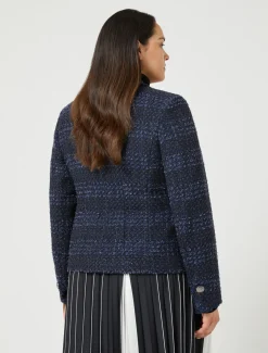 Garngefärbter Blazer mit Muster