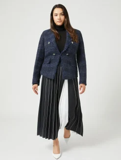 Garngefärbter Blazer mit Muster