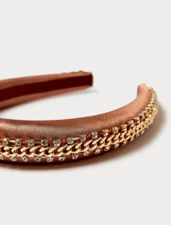 Haarreifen aus besticktem Satin