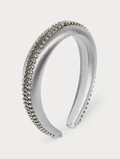 Haarreifen aus besticktem Satin