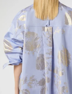 Hemdbluse aus Baumwoll-Chambray