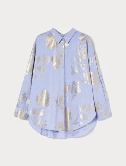 Hemdbluse aus Baumwoll-Chambray