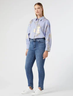 Hemdbluse aus Baumwoll-Chambray