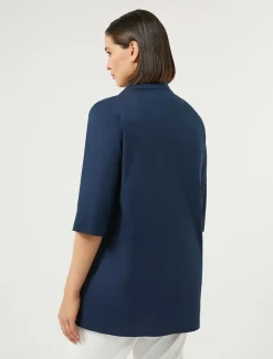 Hemdbluse aus Baumwollmix-Popeline