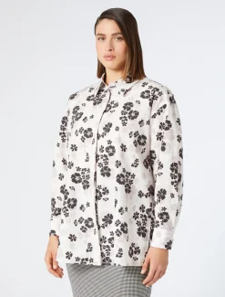 Hemdbluse aus Baumwollpopeline