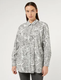 Hemdbluse aus Baumwollpopeline