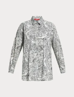 Hemdbluse aus Baumwollpopeline