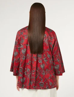 Hemdbluse aus Baumwollsatin