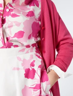 Hemdbluse aus bedruckter Popeline