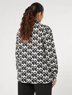 Hemdbluse aus bedruckter Baumwolle