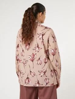 Hemdbluse aus bedruckter Baumwolle