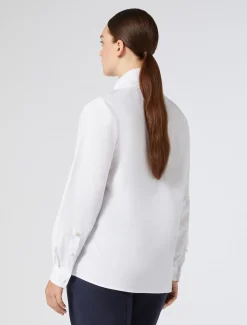 Hemdbluse aus Popeline mit Kragen