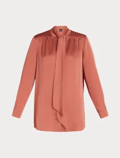 Hemdbluse aus Satin