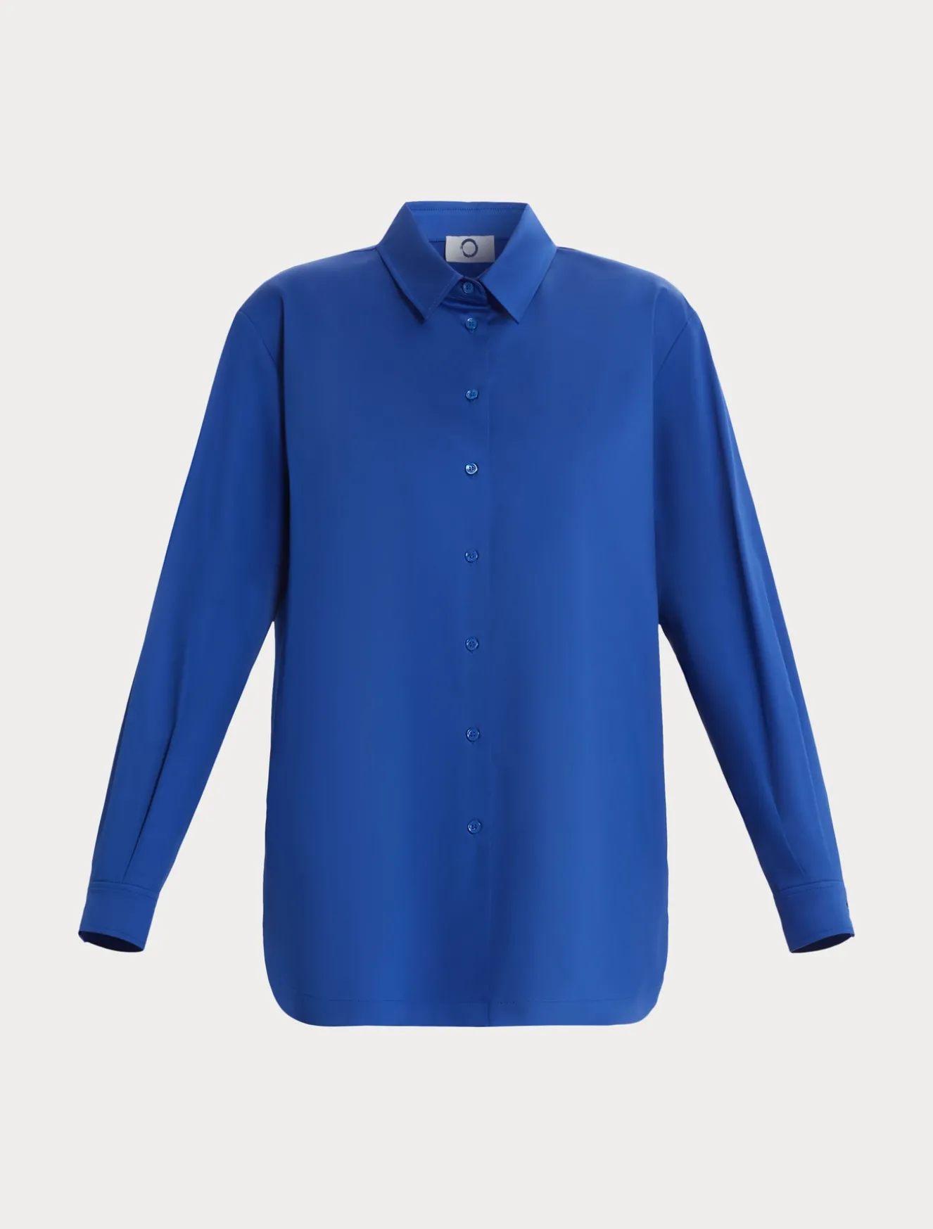 Hemdbluse aus Satin mit Stretchanteil