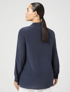 Hemdbluse aus Seide