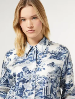 Hemdbluse aus Seidentwill