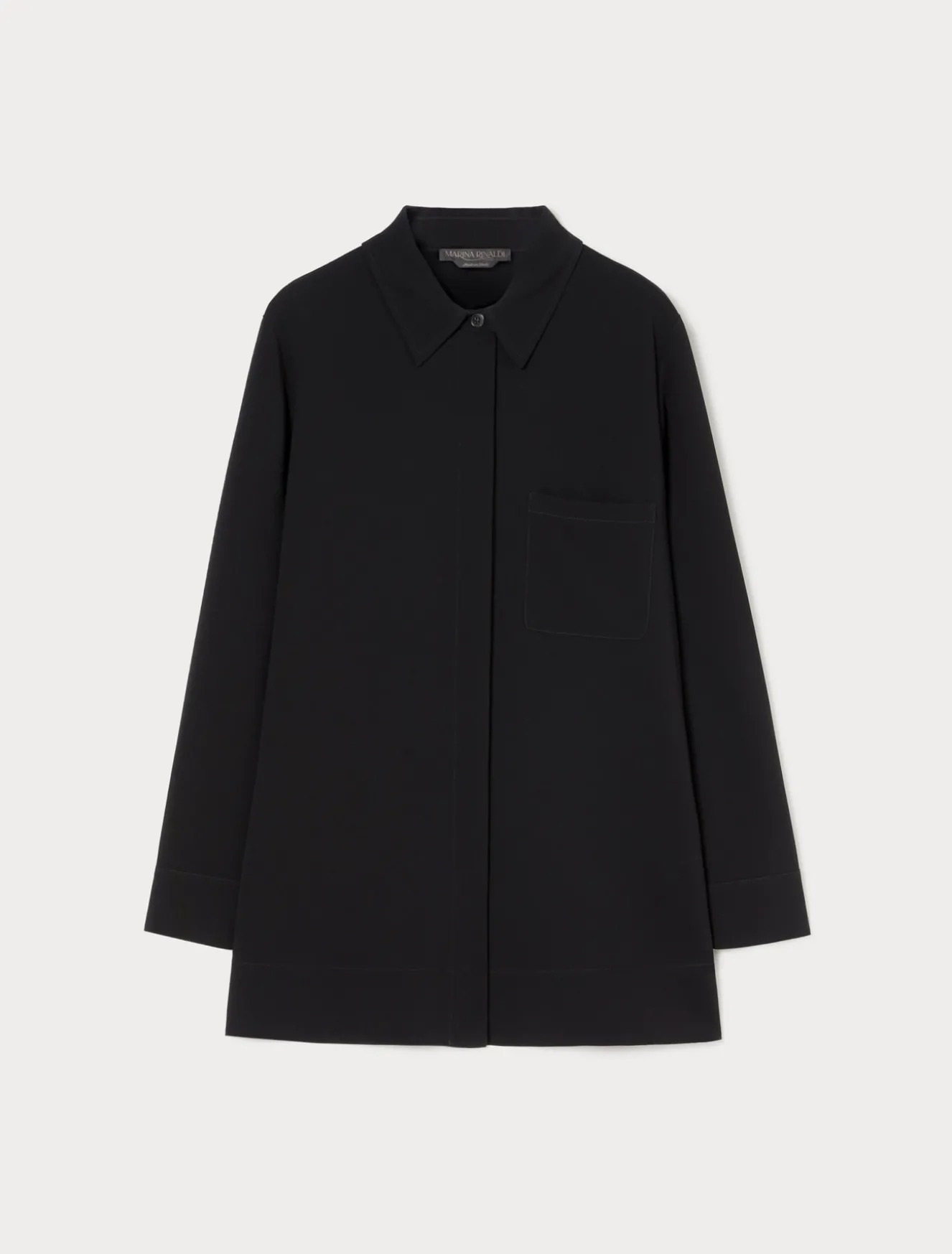 Hemdbluse aus Triacetat-Cady