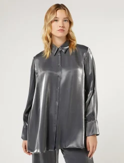 Hemdbluse aus Viskose