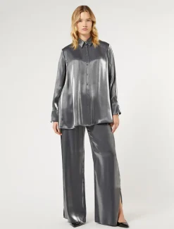 Hemdbluse aus Viskose