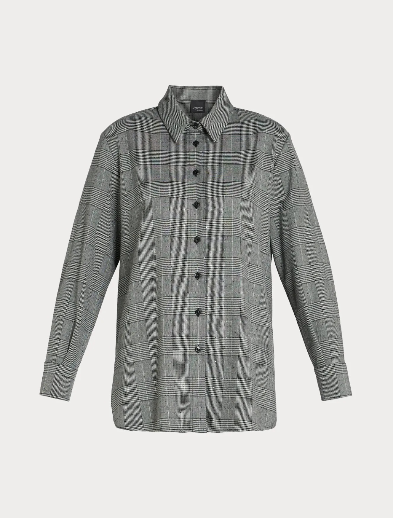 Hemdbluse mit Glencheck-Karo