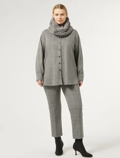 Hemdbluse mit Glencheck-Karo