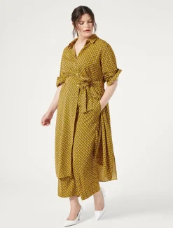 Hemdblusenkleid aus Cady