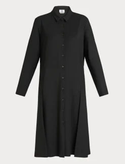 Hemdblusenkleid aus Gabardine