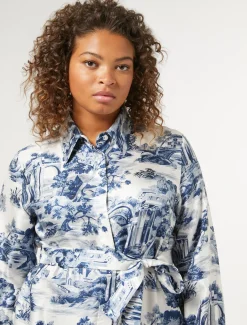 Hemdblusenkleid aus Twill