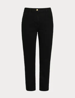 Hose aus Baumwolldenim mit Stretchanteil.