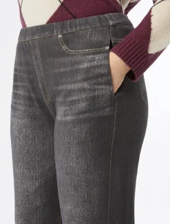 Hose aus bedrucktem Sweatjersey