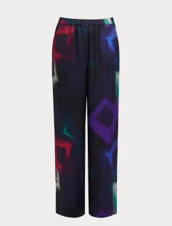 Hose aus bedrucktem Twill