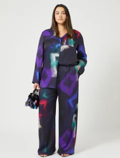 Hose aus bedrucktem Twill