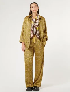 Hose aus bedrucktem Twill