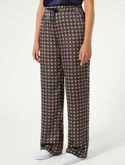 Hose aus bedrucktem Twill