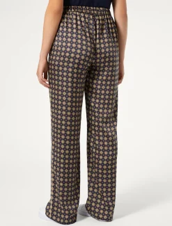 Hose aus bedrucktem Twill