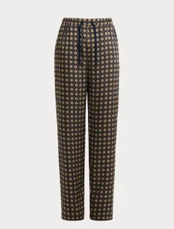 Hose aus bedrucktem Twill