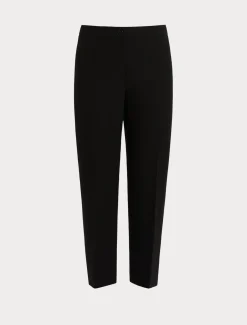 Hose aus Crêpe-Envers-Satin